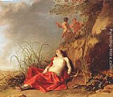 Dirck Paintings - Sleeping Nymph by Dirck van der Lisse